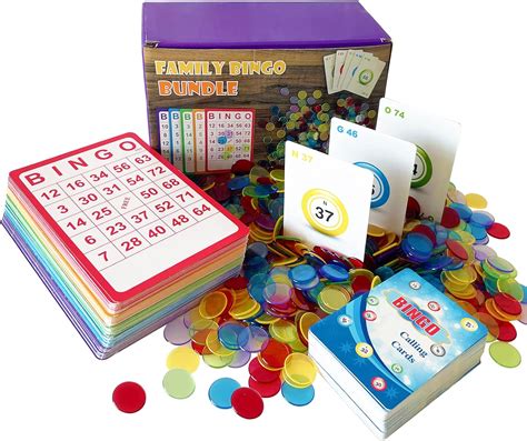 Complete Bingo Game Set with Cards, Chips.